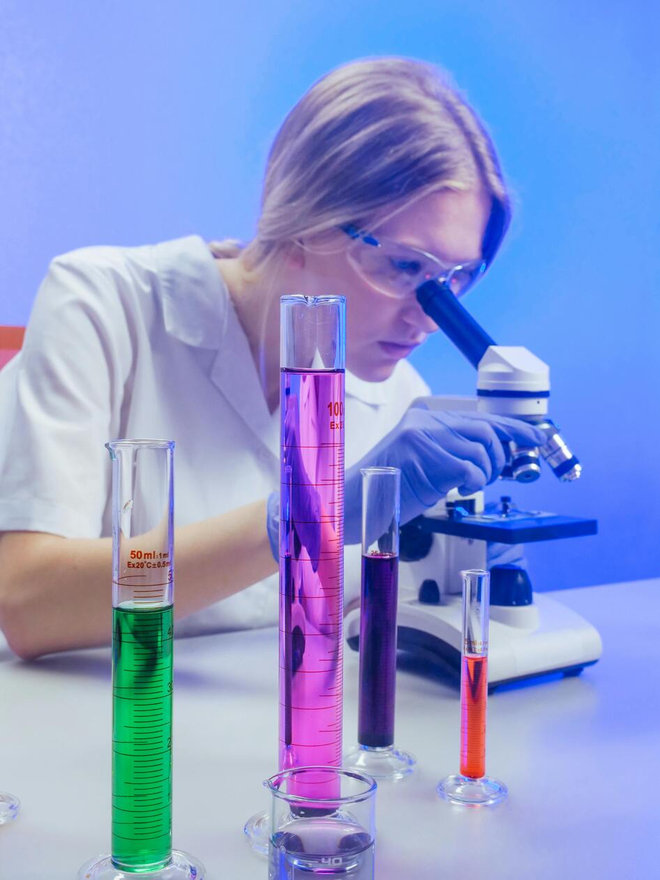 woman lab